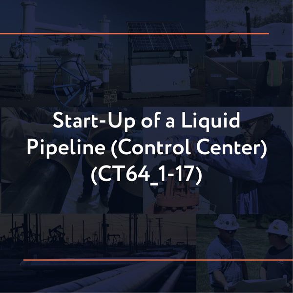 Picture of CT64_1-17: Start-up of a Liquid Pipeline (Control Center)